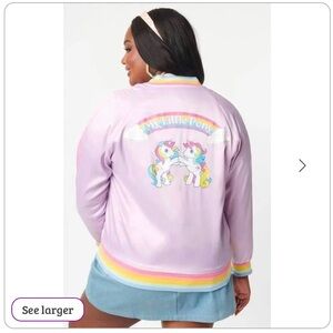 New with tags Unique Vintage My Little Pony Bomber jacket in XL - sold out!